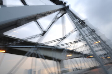 abstract blurred bridge