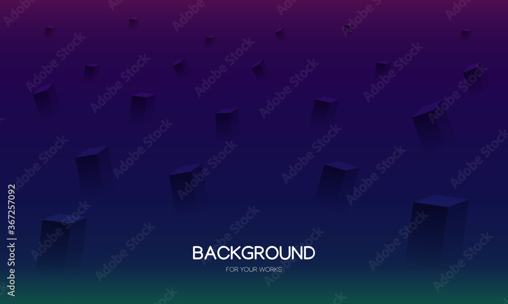 Poster abstract background image with square bars.