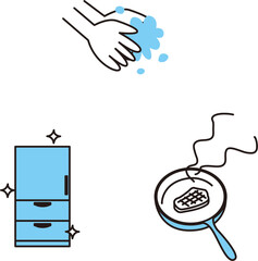 食中毒予防　2色