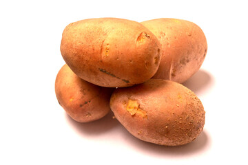 It's a potato. isolated on a white background