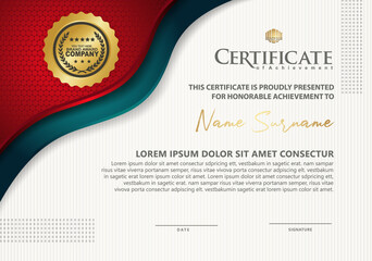Fototapeta premium certificate template with luxury and texture pattern background