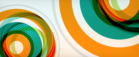 Obraz premium Trendy simple circle abstract background, dynamic motion concept. Vector Illustration For Wallpaper, Banner, Background, Card, Book Illustration, landing page