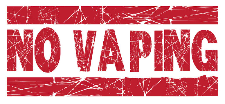 No Vaping Red Ink Stamp
