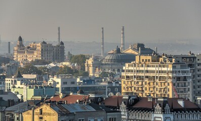 Obraz premium Top view of the historic center of Odessa, Ukraine