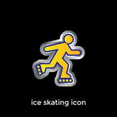 
Modern sketboard 3D vector icon logo