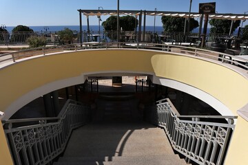 Santa Cesarea Terme - Scala dalla piazza sopraelevata