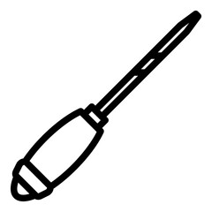 Carpenter chisel icon. Outline carpenter chisel vector icon for web design isolated on white background