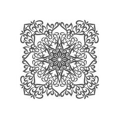 Abstract stylish mandala design