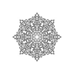 Abstract beautiful mandala design on white background