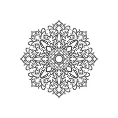 Abstract elegant decorative mandala design vector