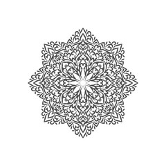 Abstract stylish mandala design