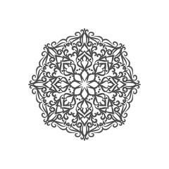 Abstract beautiful mandala design on white background