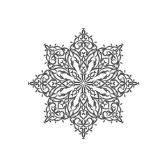 Abstract stylish mandala design