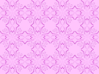 Seamless pattern design with floral background elements, beautiful ornaments, black, white, orange, pink, red, green, yellow, blue, gray, purple, brown