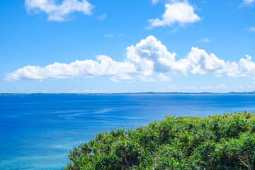 沖縄の海と雲