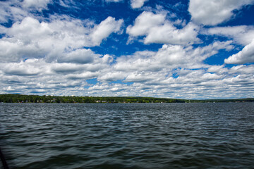 Superb large fishing lake in a protected area in Quebec