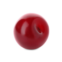 Sweet red juicy cherry isolated on white