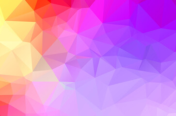 Purple vivid polygonal abstract background
