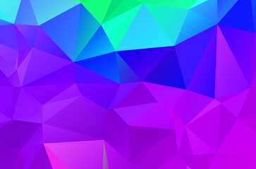 Purple vivid polygonal abstract background