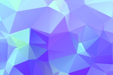 Obraz premium Abstract blue vivid triangle geometrical background, vector Illustration