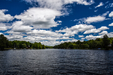 Superb large fishing lake in a protected area in Quebec