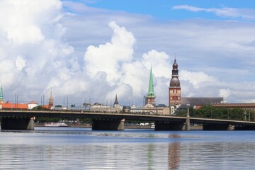 Fototapeta premium tower bridge in riga