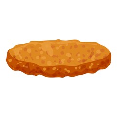 Burger kotleta icon. Cartoon of burger kotleta vector icon for web design isolated on white background