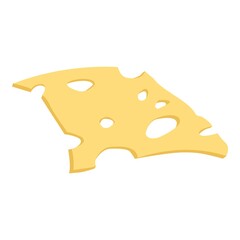 Cheese burger part icon. Cartoon of cheese burger part vector icon for web design isolated on white background