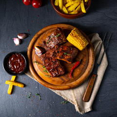 tender spare ribs from the grill