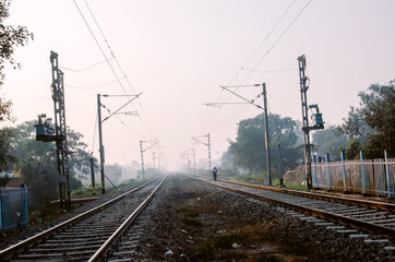 Fototapeta na wymiar Railway lines