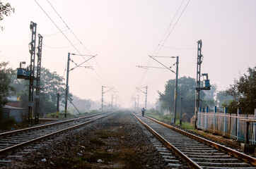 Fototapeta na wymiar Railway lines