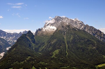 Fototapeta premium Unterwegs am Hochschwarzeck im Berchtesgadener Land