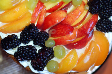 Cake. A piece of cake. Fruit cake.