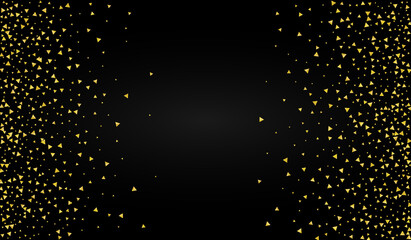 Yellow Sparkle Golden Black Background. Rich 