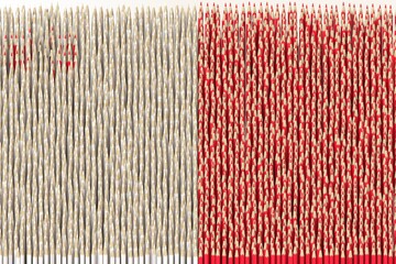 Fototapeta premium Flag of Malta made with color pencils. Art related conceptual 3D rendering