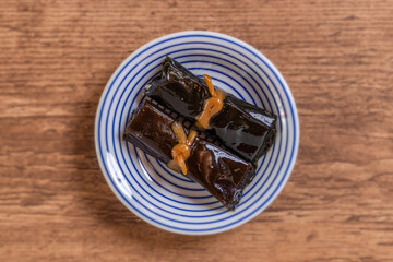 にしんの昆布巻き　Herring kelp roll Japanese cuisine