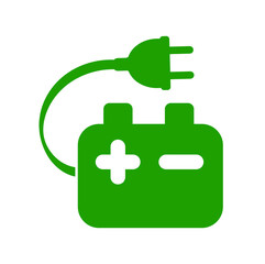 eco energy icon on white background