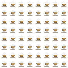 rice seamless pattern pixel art. Vector illustration.