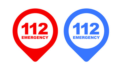 emergency icon on white background