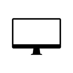 Simple mobile phone monitor and computer frame vector icons suitable for background advertising or other content.