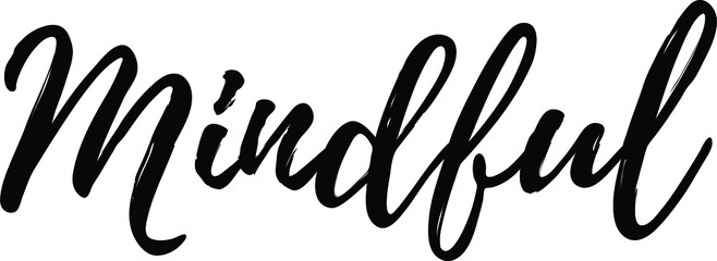 motivational  text. Only one single word. Printable graphic tee. Design doodle for print. Vector illustration. Colorful. Hand drawn calligraphy style. Black and white