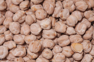 an assortment of natural dry Hummus grains