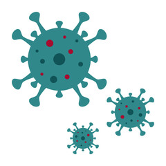 A vector illustration of viruses