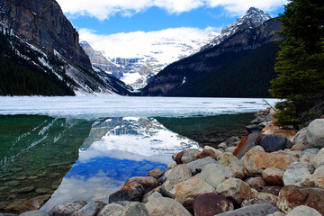 Lake Louise and Victoria Glacier Banff National Park Alberta Canadian Rockies Canada