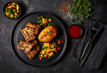Spicy pork ribs
