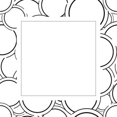 Abstract circle frame background.