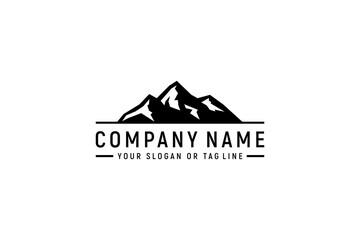 mountain logo design vector template
