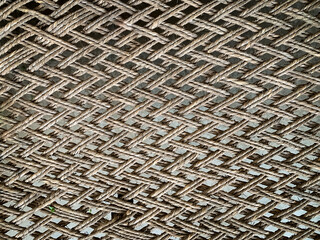 Ancient coconut thread stitched net 