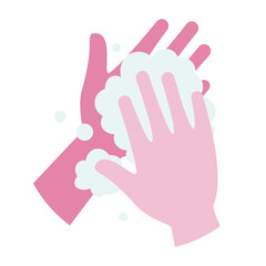 Wash your hands with soap and water and dry them carefully