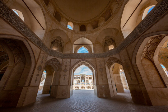 Agha Bozorg Mosque in Kashan, Iran